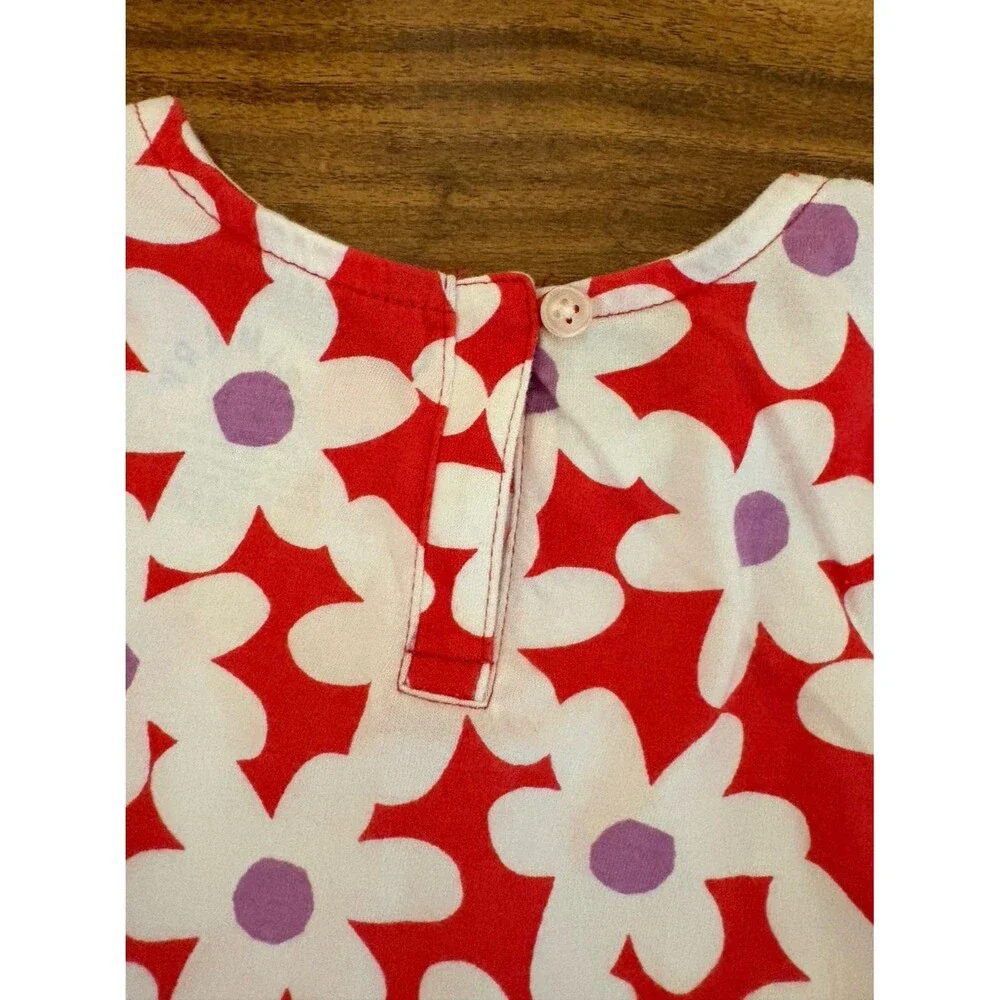 Primary Backyard Dress, Bold Blooms in Poppy, Size 3T